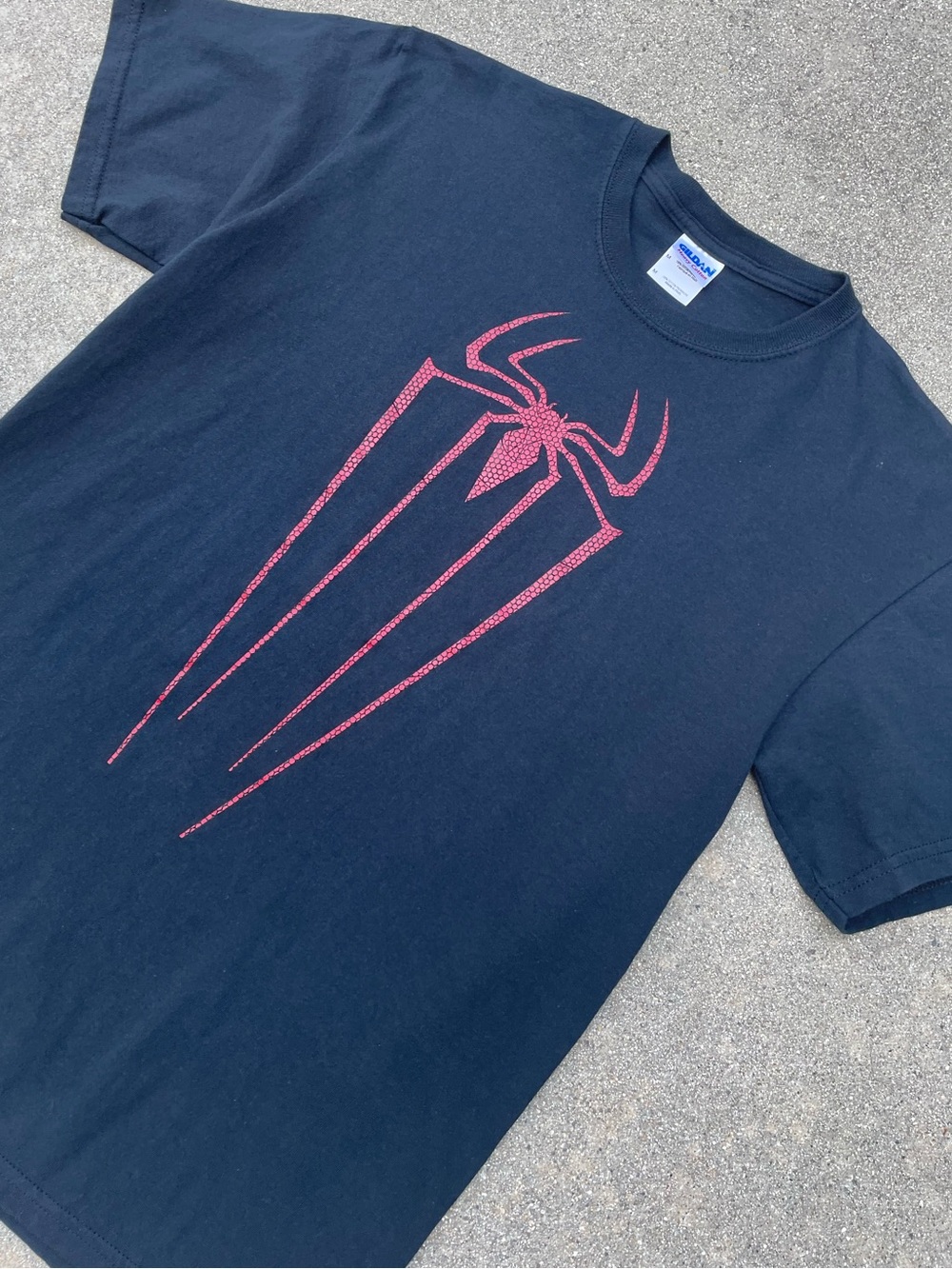 2012 The Amazing Spider-Man Andrew Garfield Marvel Movie Promo Black Tee Size M